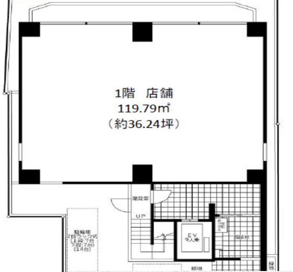 所沢市　新築ビル1階物件図面