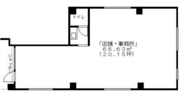 東京都墨田区　押上駅徒歩3分　ビル1階部分　物件図面