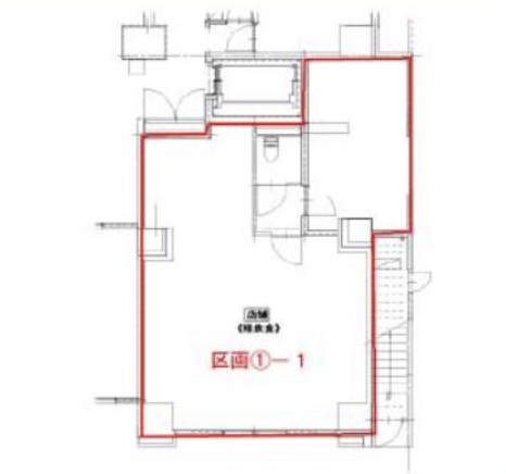 東京都港区 新築ビル1階物件図面