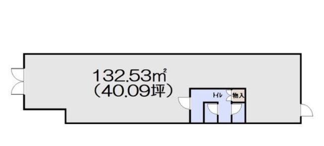 埼玉県東松山市　ビル1階物件図面