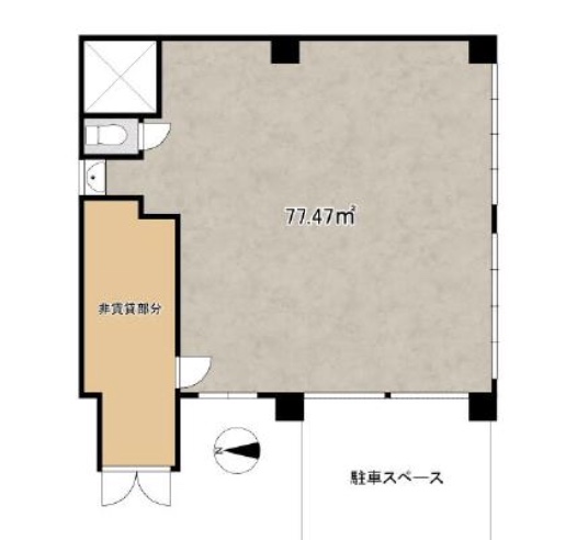 東京都荒川区　ビル1階物件図面