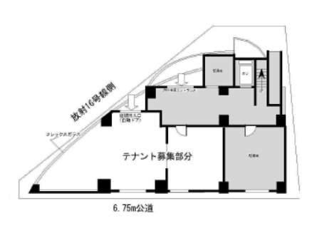 東京都江戸川区　ビル1階物件図面