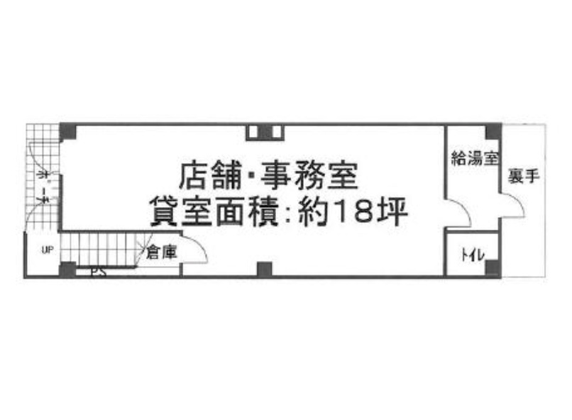 東京都目黒区　学芸大学駅　ビル1階物件図面