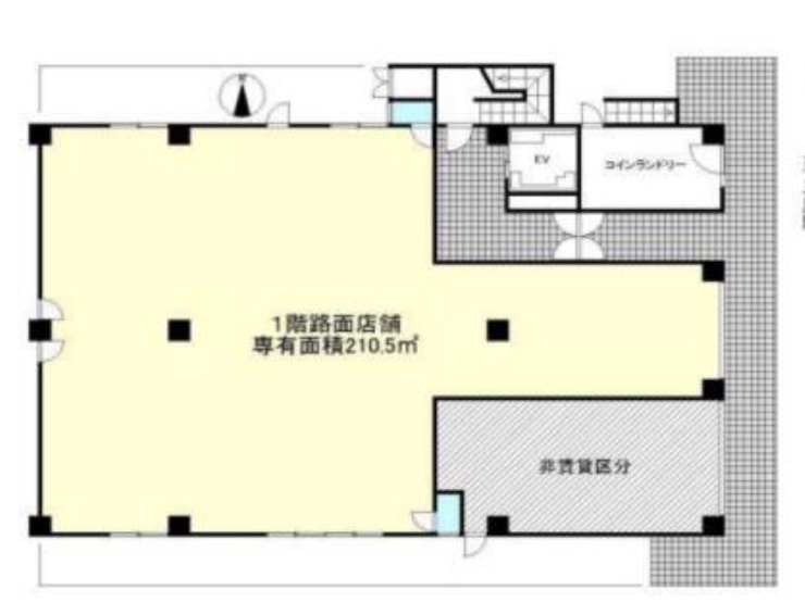 東京都三鷹市　ビル1階物件図面