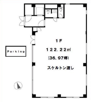 東京都港区　表参道駅　ビル1階物件図面