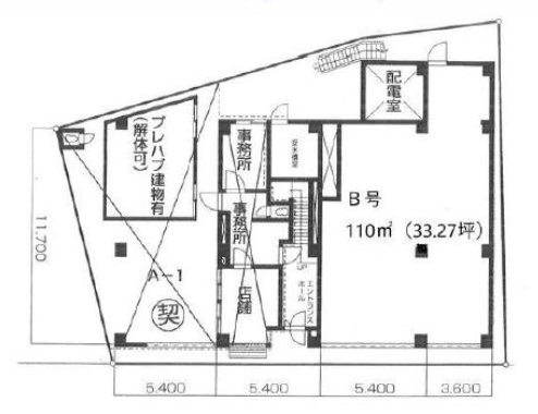 東京都杉並区　阿佐ヶ谷駅　ビル1階物件図面