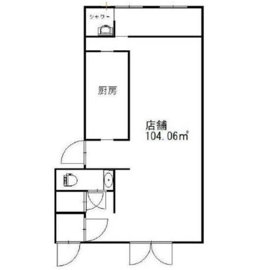 埼玉県川口市　東浦和駅　ビル1階物件図面