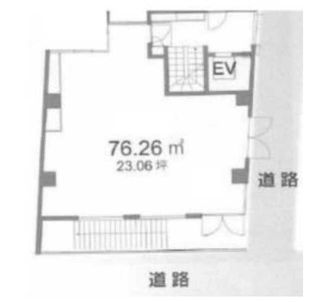 東京都渋谷区　表参道駅　ビル1階物件図面