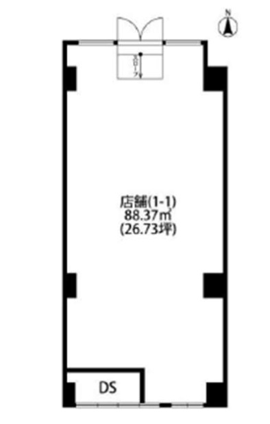 埼玉県所沢市　新築ビル1階部分　図面