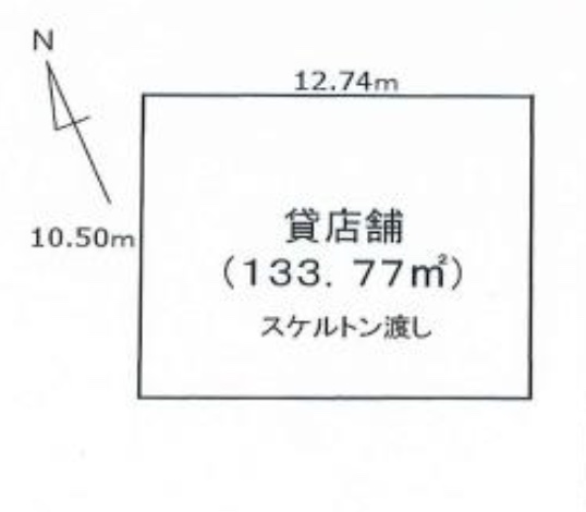 東京都調布市　ビル1階物件図面