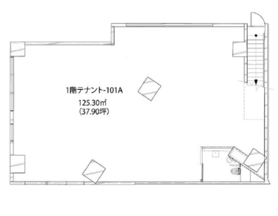 神奈川県川崎市　ビル1階物件図面
