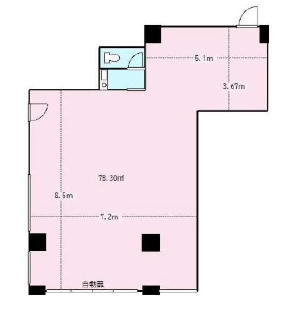 神奈川県川崎市　ビル1階物件図面
