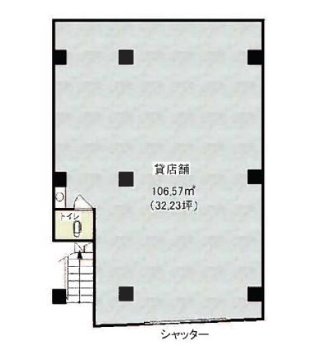 東京都新宿区　高田馬場ビル1階物件図面