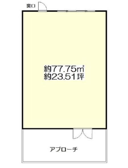 東京都足立区　竹の塚駅徒歩５分 　ビル1階物件図面