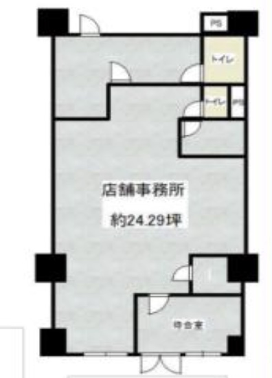 東京都港区　田町駅徒歩10分　ビル1階物件