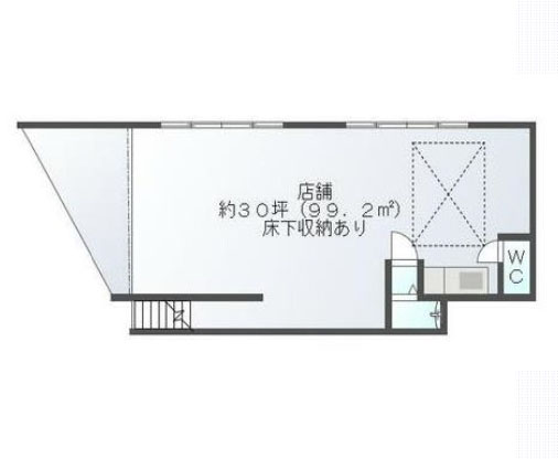神奈川県川崎市　鹿島田駅徒歩5分ビル1階物件図面