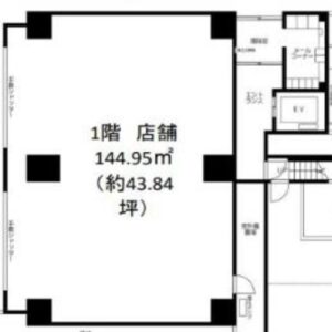 埼玉県さいたま市　大宮駅徒歩7分　ビル1階物件図面