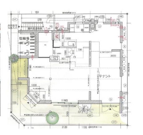 東京都三鷹市　吉祥寺駅　ビル1階物件図面