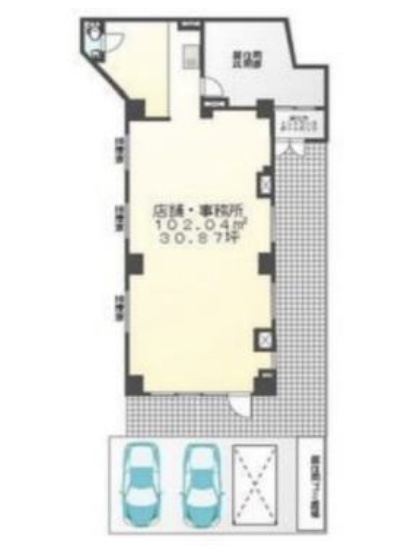 東京都八王子市 ビル1階P有物件図面