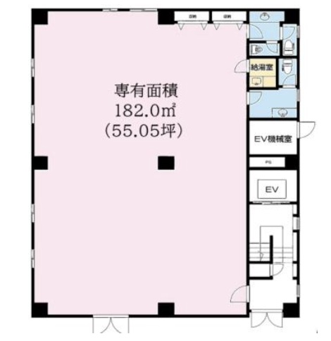 神奈川県鎌倉市　大船駅徒歩5分ビル1階物件図面