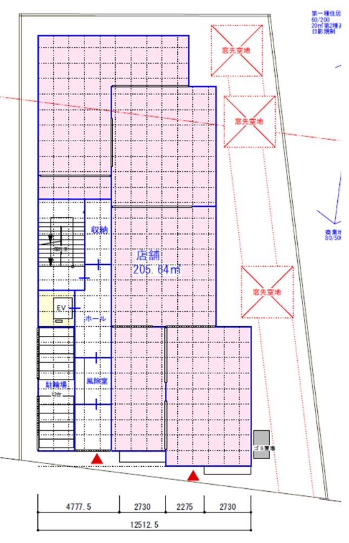 東京都練馬区　大泉学園駅徒歩3分 新築ビル1階物件図面