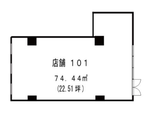 東京都世田谷区　下北沢駅徒歩3分　ビル1階物件図面