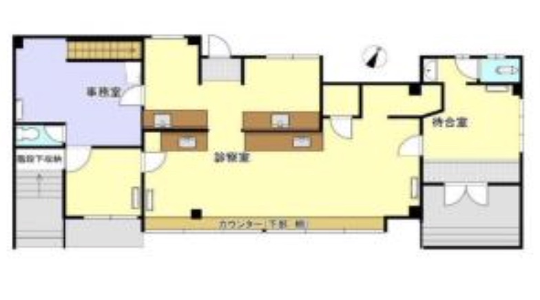 東京都葛飾区　新小岩駅徒歩5分　ビル1階歯科医院居抜き物件図面
