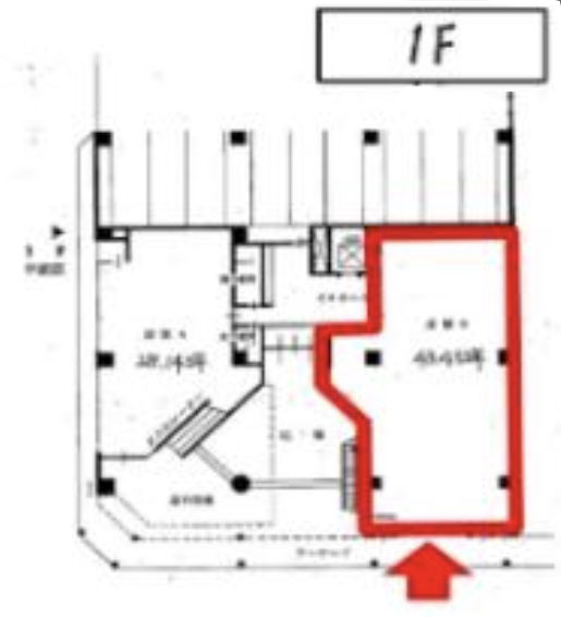 埼玉県さいたま市　大宮駅徒歩5分ビル1階物件図面