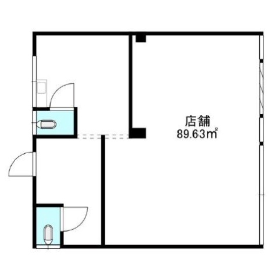 神奈川県横須賀市　衣笠駅徒歩17分　1階店舗物件図面