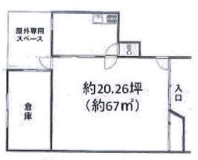 東京都練馬区　大泉学園駅徒歩６分　ビル1階物件図面