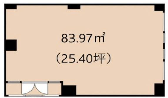 神奈川県川崎市中原区　平間駅徒歩3分　ビル2階物件図面　