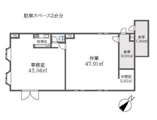 東京都日野市　南平駅　1階路面店物件図面