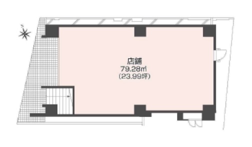 東京都立川市　立川駅徒歩４分　ビル1階物件図面