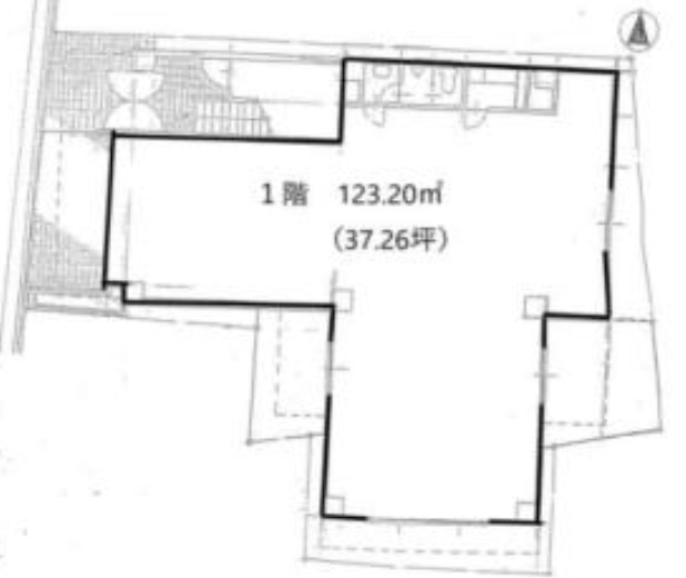 東京都杉並区　阿佐ヶ谷駅　1階店舗物件図面