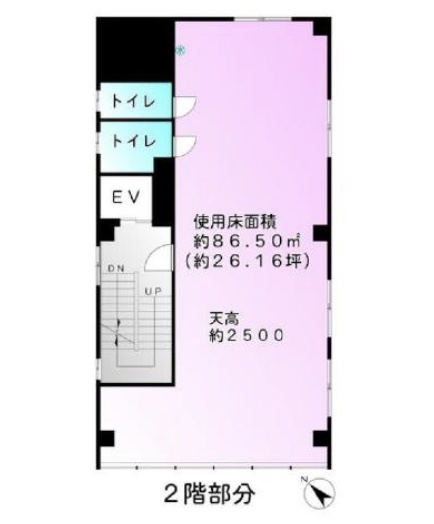 東京都文京区　千石駅徒歩１分　ビル2階物件図面