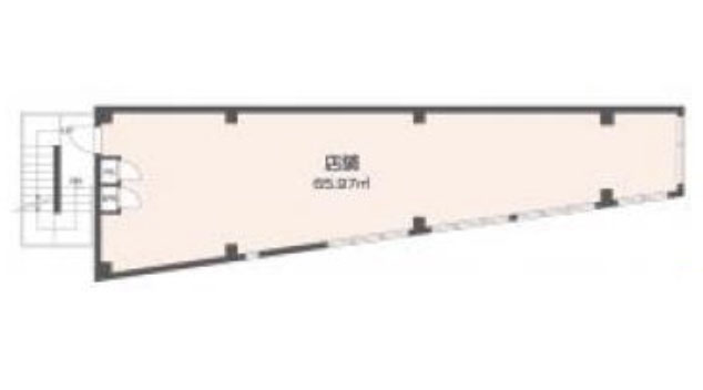 東京都杉並区　高円寺駅徒歩4分ビル2階物件図面