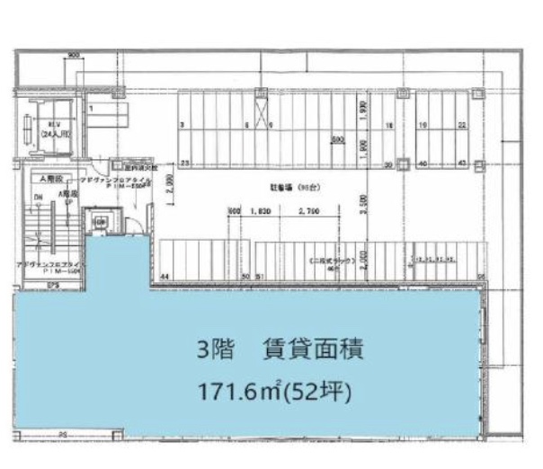 東京都北区　東十条駅徒歩2分ビル3階物件図面