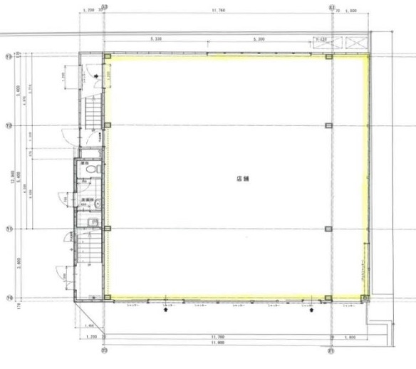埼玉県吉川市　吉川駅徒歩15分　路面店1階図面