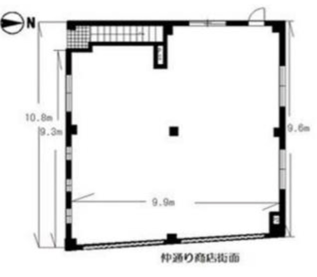 東京都大田区　池上駅徒歩5分　ビル1階物件図面