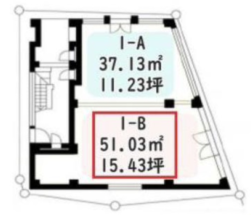東京都渋谷区　参宮橋駅徒歩3分 新築ビル1階物件図面
