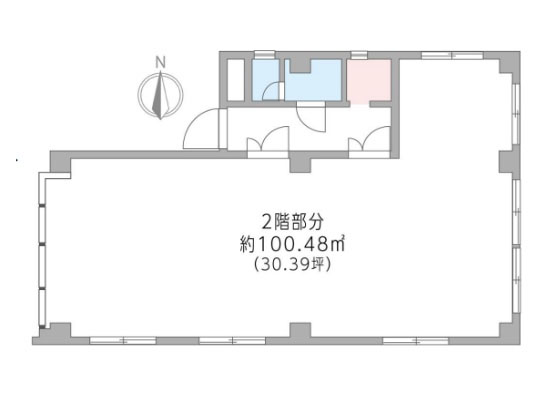 東京都世田谷区　下北沢駅徒歩3分 ビル2階物件図面