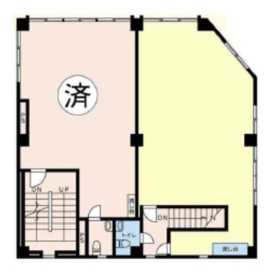 東京都北区　赤羽駅徒歩5分ビル2階物件図面