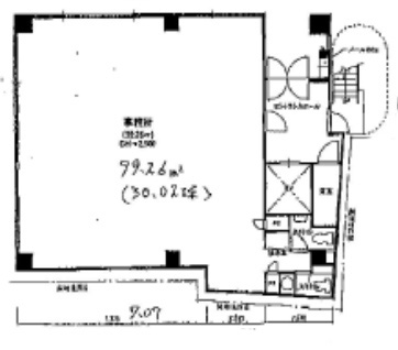 神奈川県横浜市　関内駅徒歩2分　ビル1階物件図面