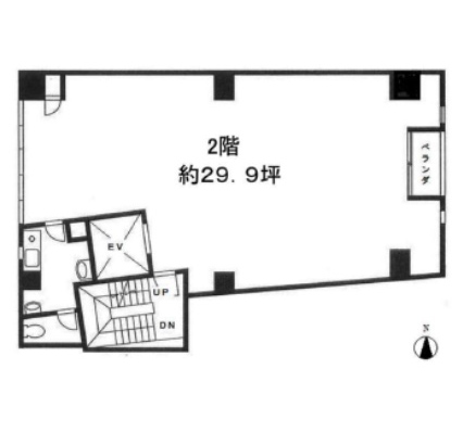 埼玉県さいたま市・大宮駅徒歩2分　ビル2階物件図面