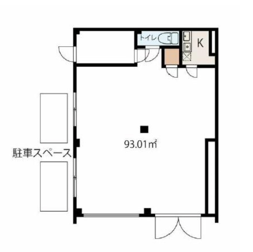 神奈川県相模原市　淵野辺駅徒歩15分ビル1階物件図面