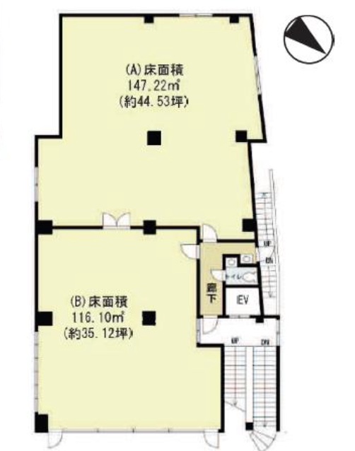 埼玉県川口市　新井宿駅徒歩9分 ビル2階物件図面