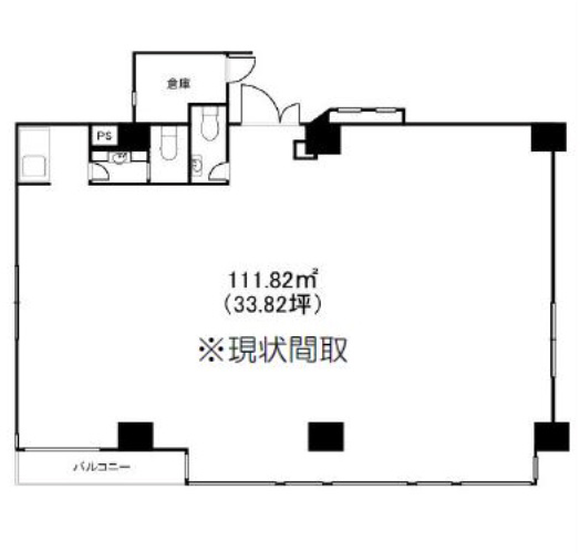 東京都豊島区　池袋駅徒歩5分　ビル2階物件図面