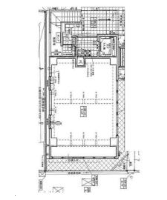 東京都渋谷区　幡ヶ谷駅徒歩1分　新築計画ビル1階物件図面