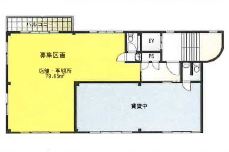東京都日野市　豊田駅徒歩12分　ビル2階物件図面