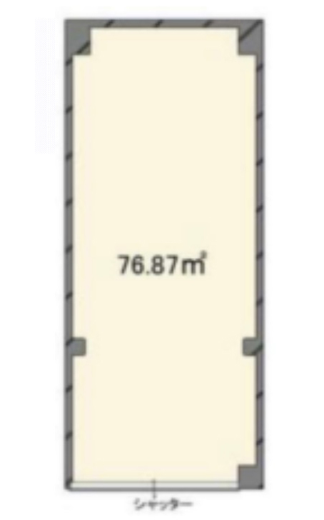 神奈川県横浜市　都筑ふれあいの丘駅徒歩17分　ビル1階物件図面